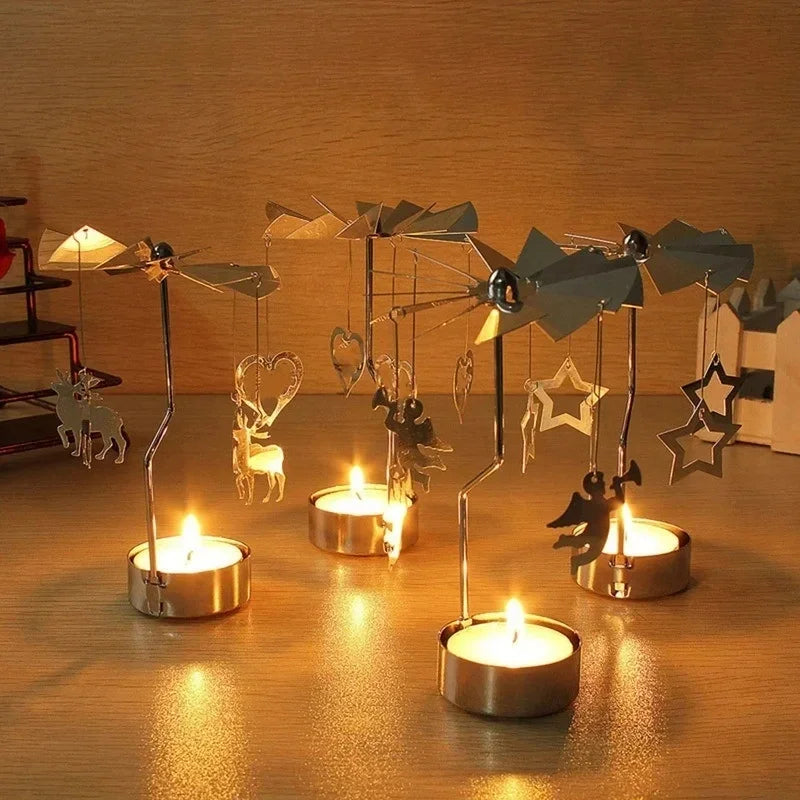 Metal Hot Rotating Candle Holder