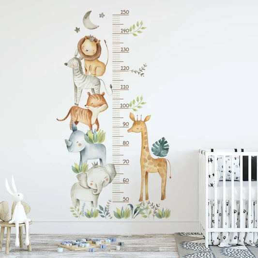 Jungle Animals Height Sticker