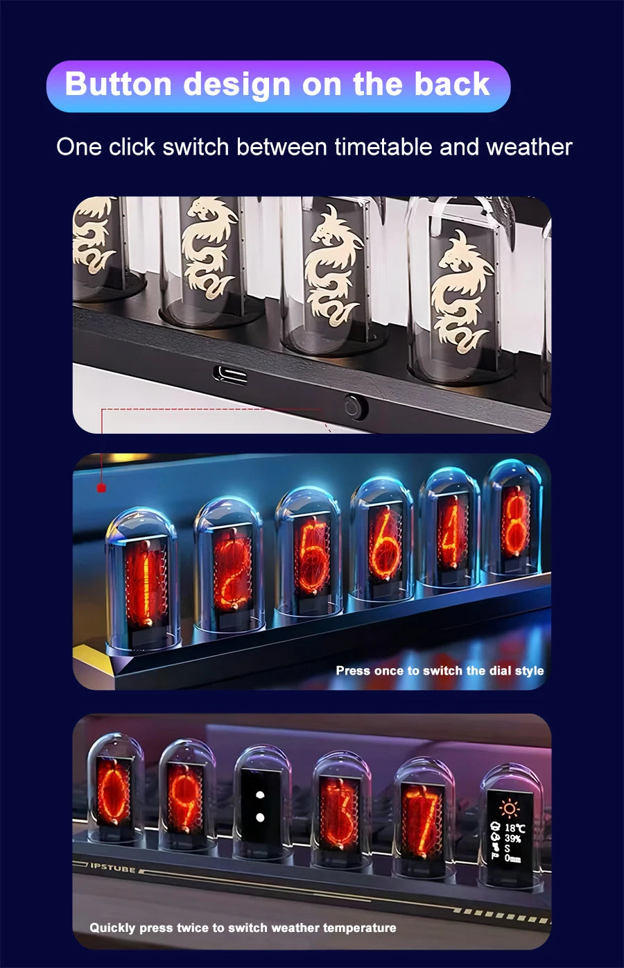 LED Nixie Tube Clock