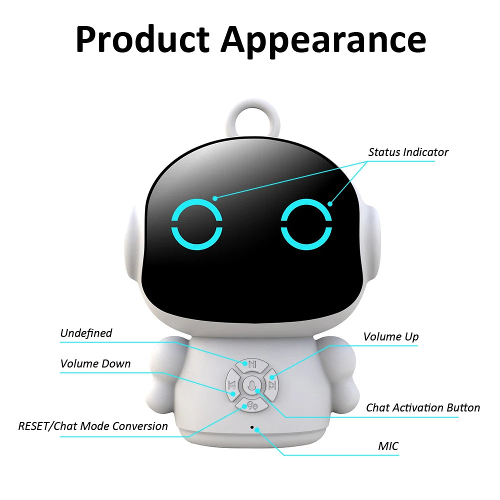 Smart AI Robot WiFi Early Education Toys for Children Speech Recognition & Voice Interactive Educational Learning Machine