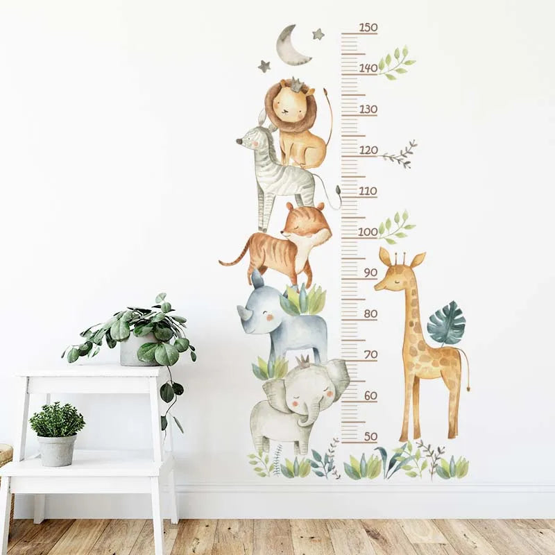 Jungle Animals Height Sticker