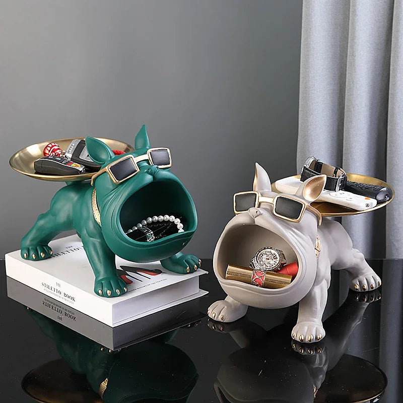 Bulldog Storage Tray French Bulldog Statue