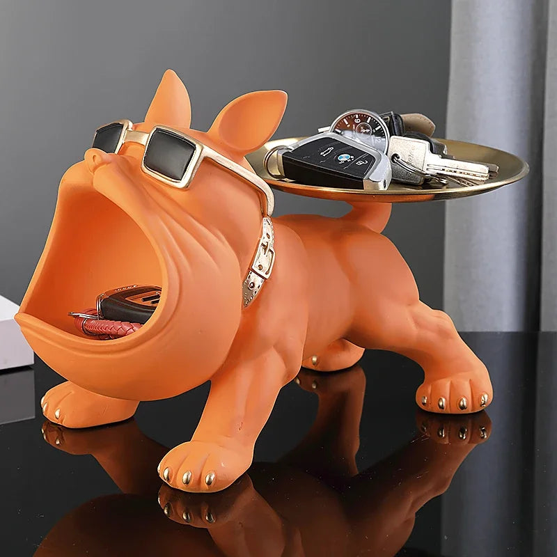 Bulldog Storage Tray French Bulldog Statue