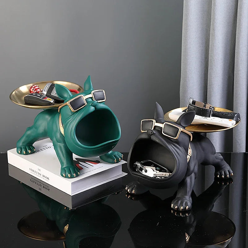 Bulldog Storage Tray French Bulldog Statue