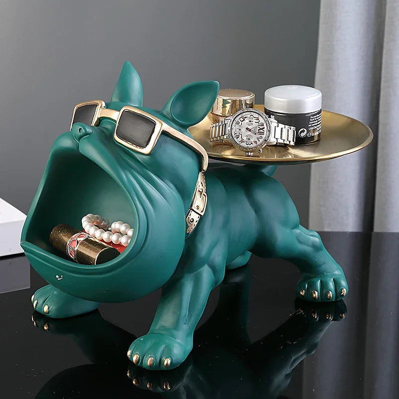 Bulldog Storage Tray French Bulldog Statue