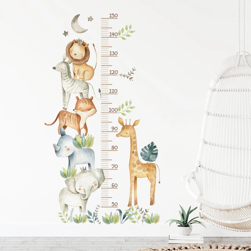 Jungle Animals Height Sticker