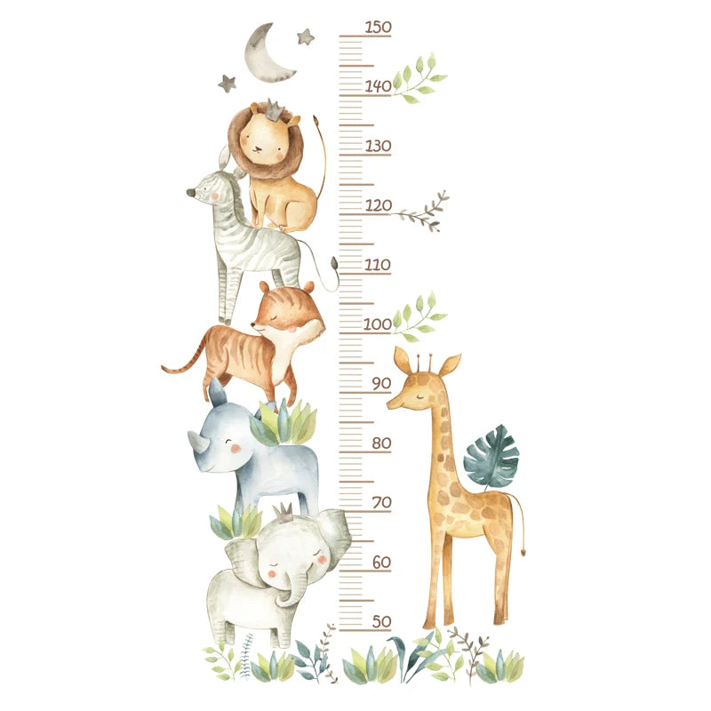 Jungle Animals Height Sticker