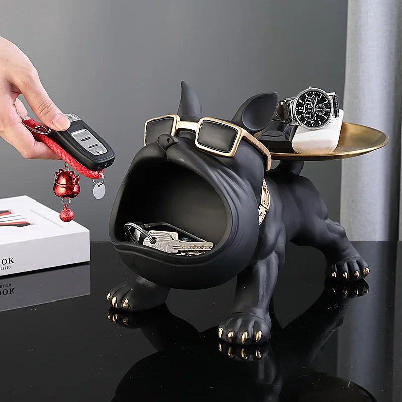 Bulldog Storage Tray French Bulldog Statue