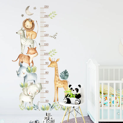 Jungle Animals Height Sticker