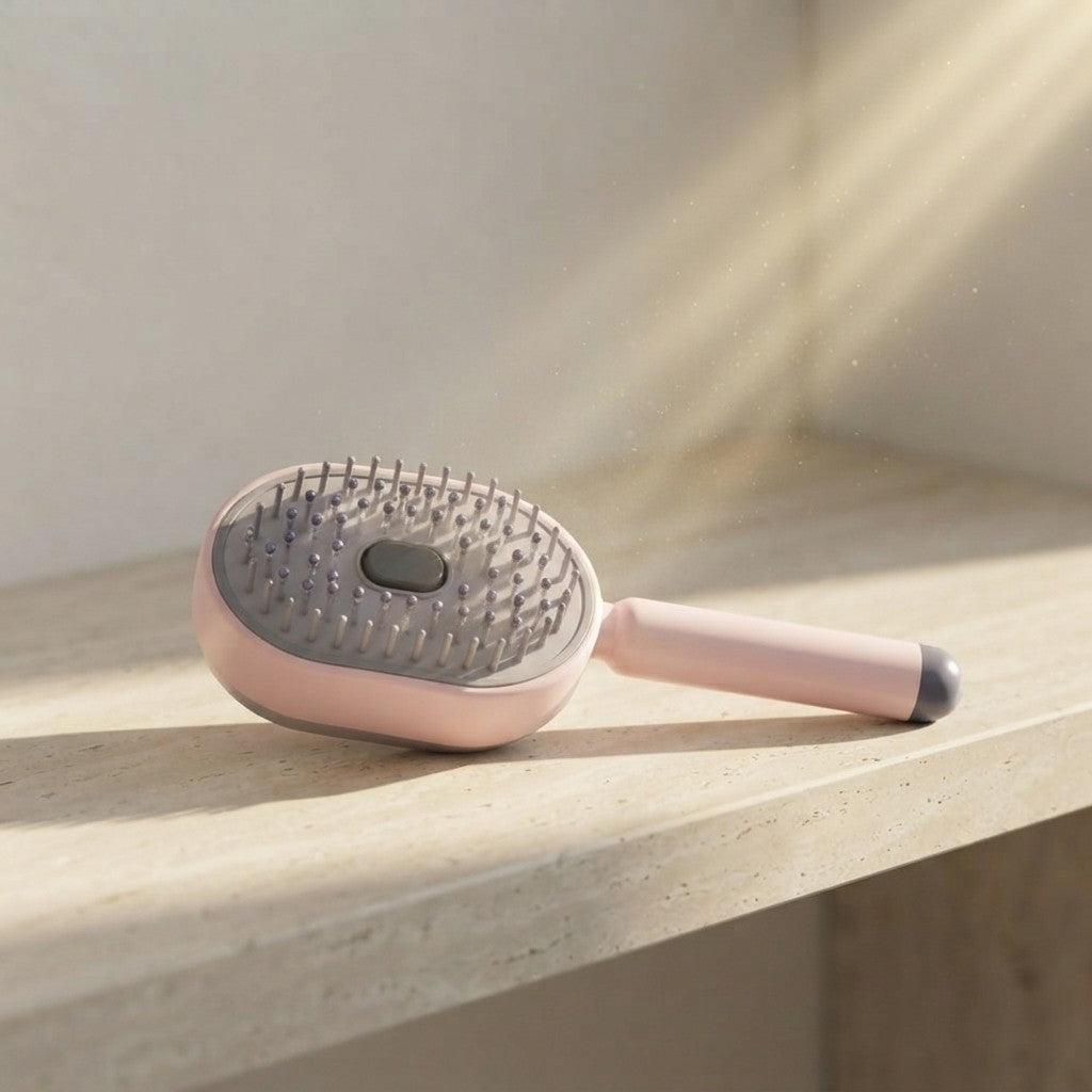 Rechargeable Electric Steam Hair Straightener Brush
